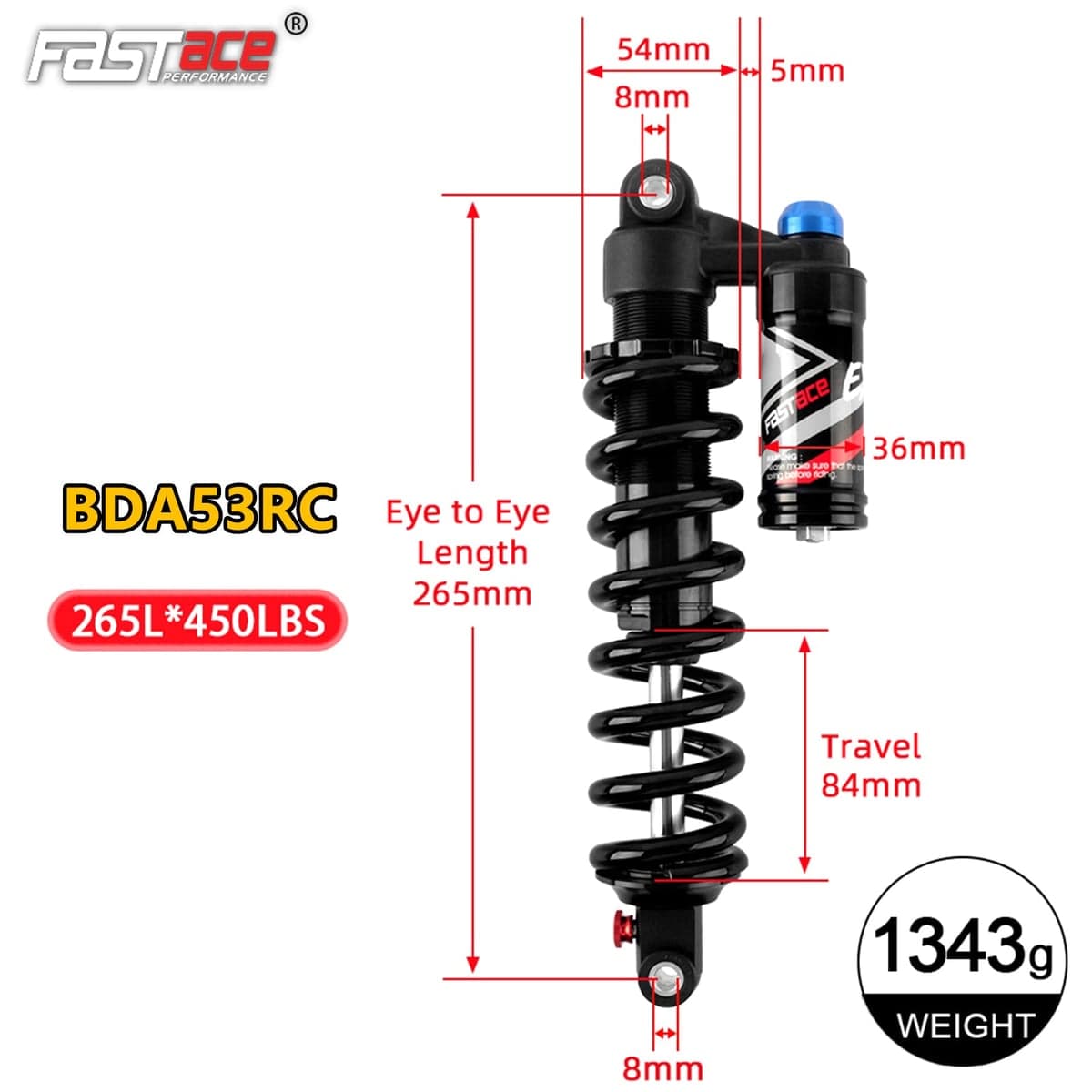 BDA53RC rear shock